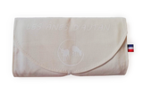 Pochette fleuri imperméable à fermeture éclair avec 10 lingettes lavables